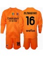 AC Milan Mike Maignan #16 Brankářské Venkovní dres pro děti 2024-25 Dlouhý Rukáv (+ trenýrky)